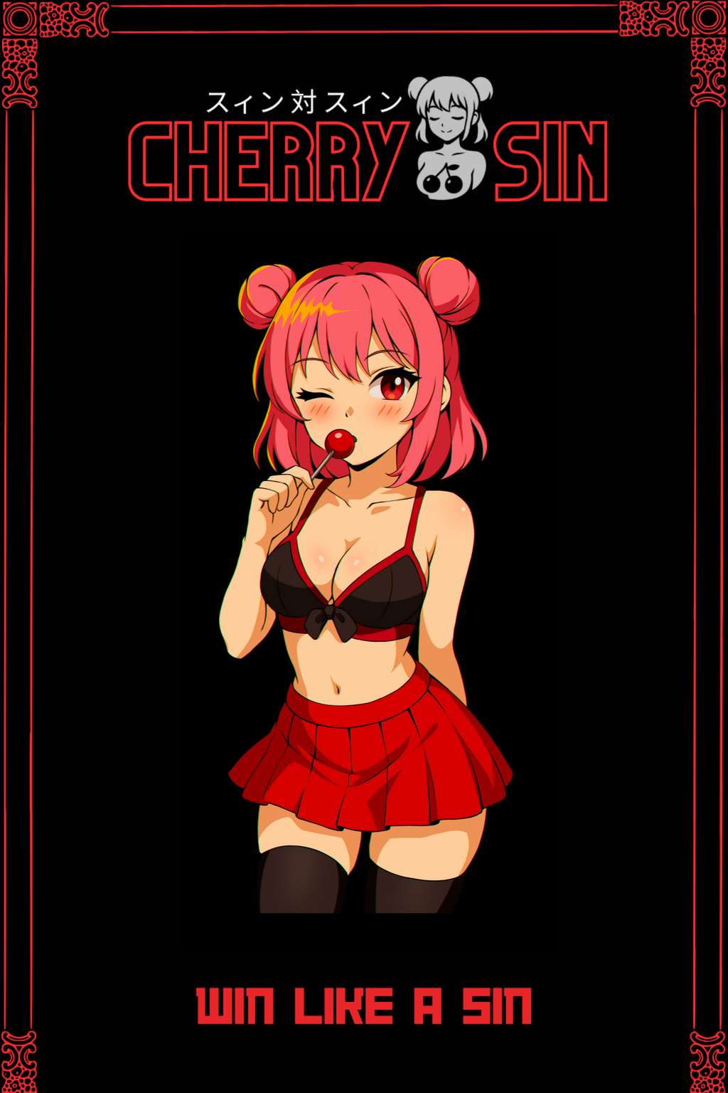 Cherry Sin Sticker 01
